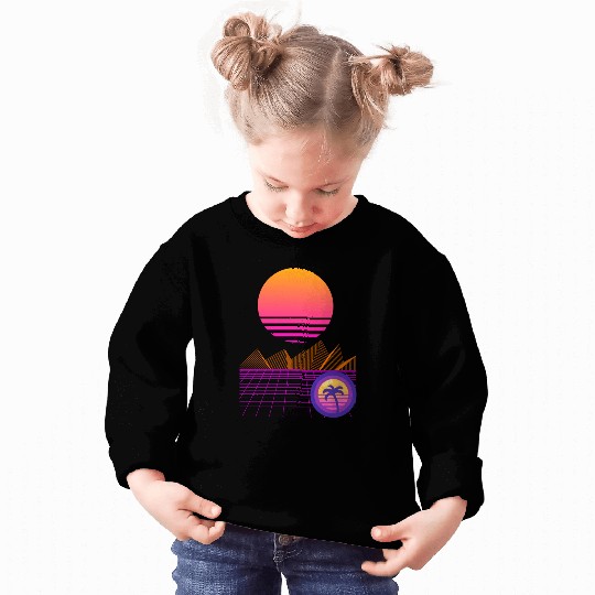 Synthwave Mountain Sweatshirts