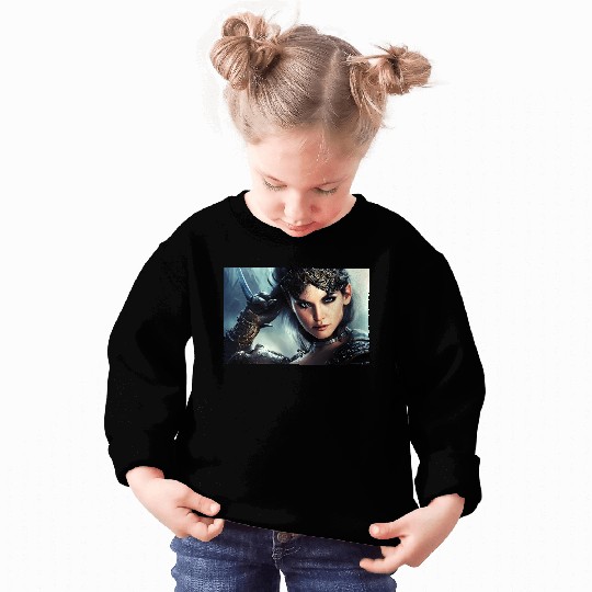 Warrior princess wearing gothic plate fantasy art Sweatshirts