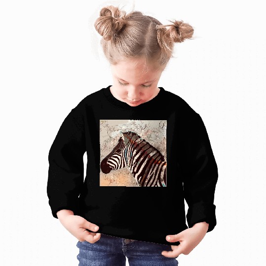 Zebra with neon colors Sweatshirts