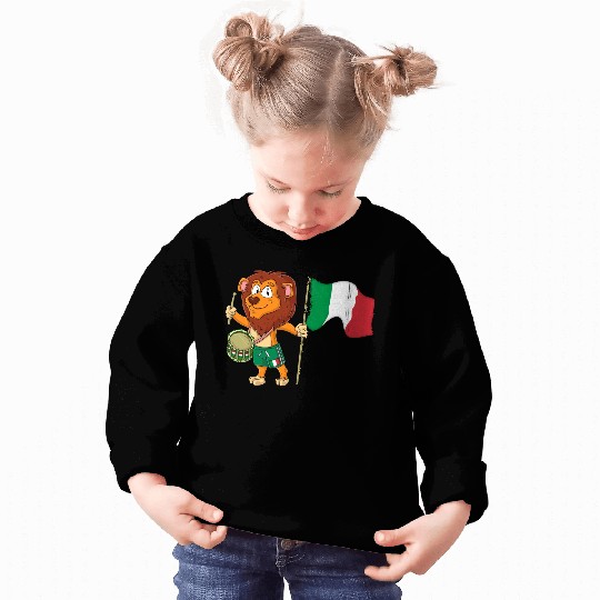 Lion with the Italy flag Sweatshirts
