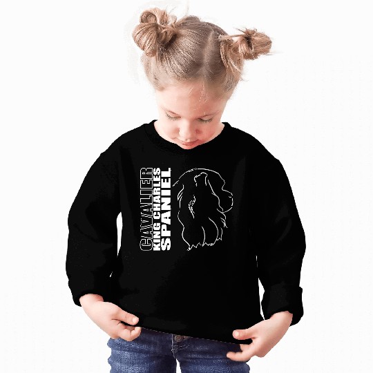 Cavalier King Charles Spaniel Profile dog mom Sweatshirts