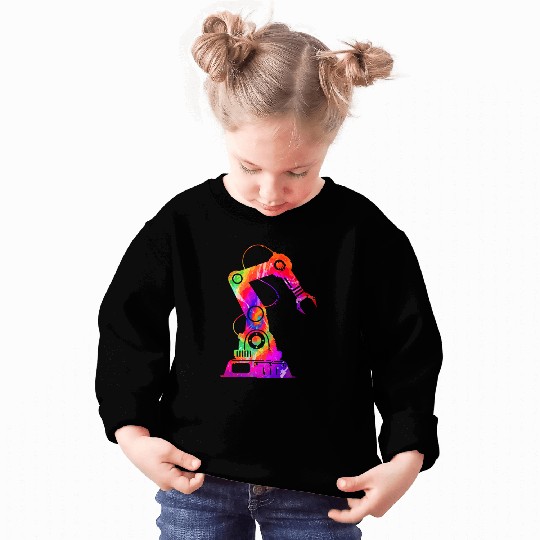 Robot Robotics Engineer Tie Dye Sweatshirts