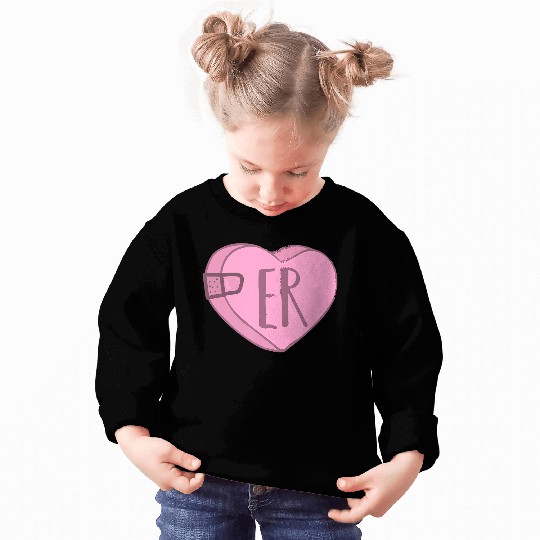 Cute ER Nurse Candy Heart Sweatshirts