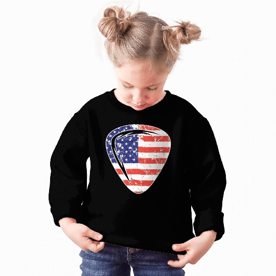 4th of July US Guitar Plectrum Sweatshirts