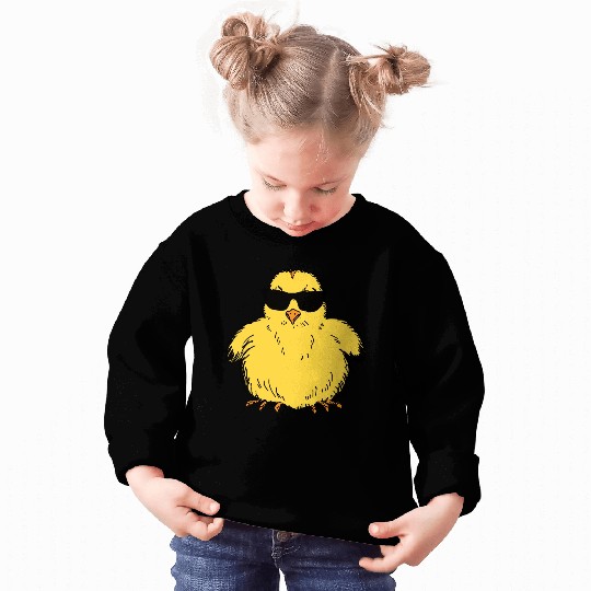 Easter Chick with Sunglasses Sweatshirts