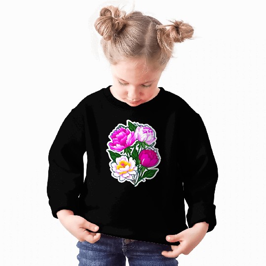 Peony Flower Art Sweatshirts