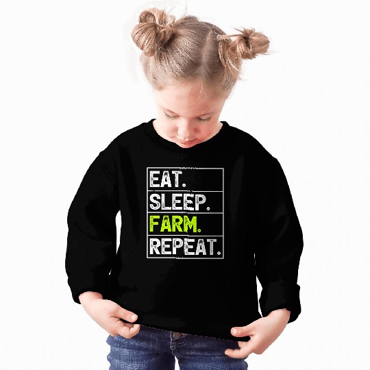 Farmer Farming Eat Sleep Farm Repeat Sweatshirts