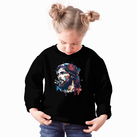 Jesus Painting Sweatshirts
