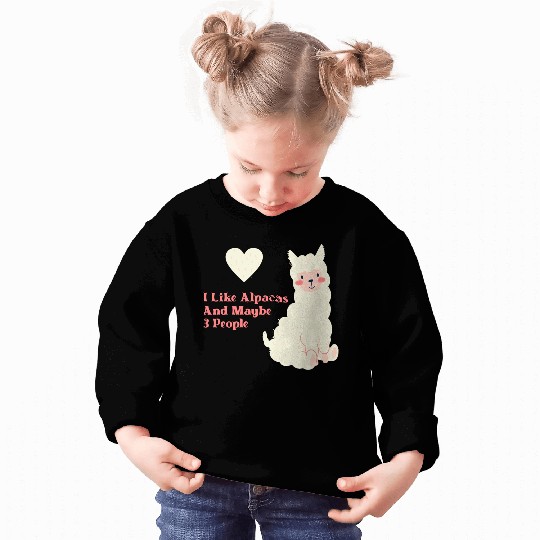 Alpaca Lover cute blue Sweatshirts