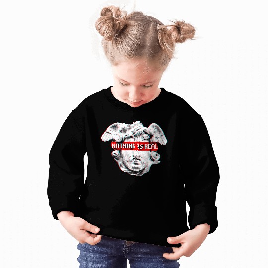 Vaporwave Nothing Is Real Glitch 80s 90s Sweatshirts