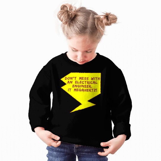 Lightning Bolt Electrical Engineer girl Sweatshirts