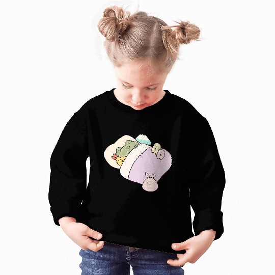 Sleepy Frog With Friends Sweatshirts