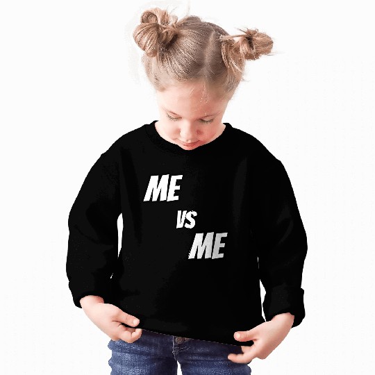 Me vs Me (white) Sweatshirts