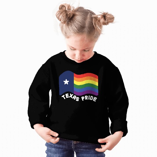 Rainbow Texas Flag Design for proud LGBT+ Texan Sweatshirts