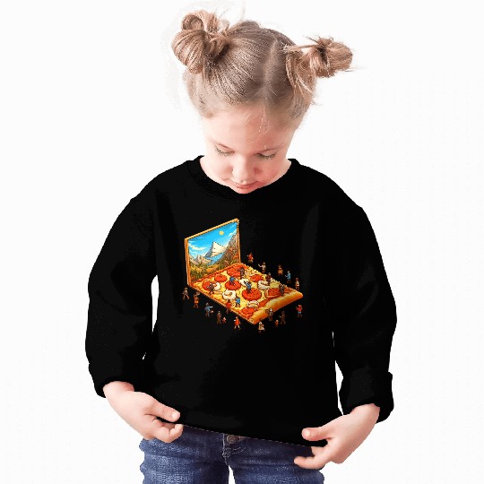 Pizza Hiking People Sweatshirts