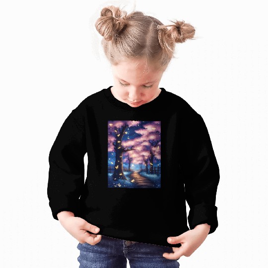 Fireflies In Cherry Blossom Trees Sweatshirts