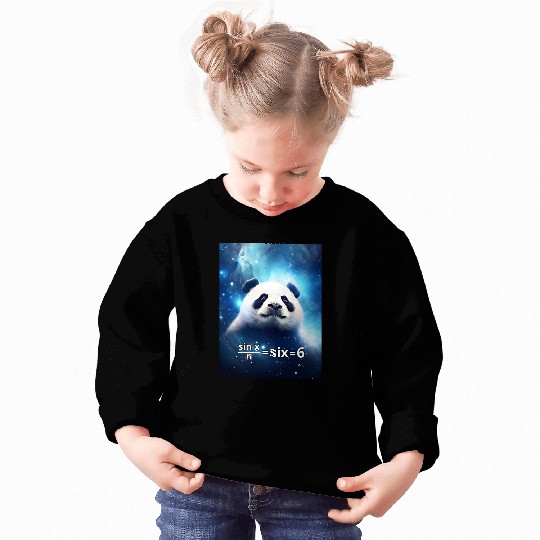 Funny Math Meme - Panda In Space Sweatshirts