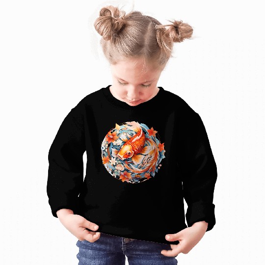 Koi Fish Mandala Art Sweatshirts