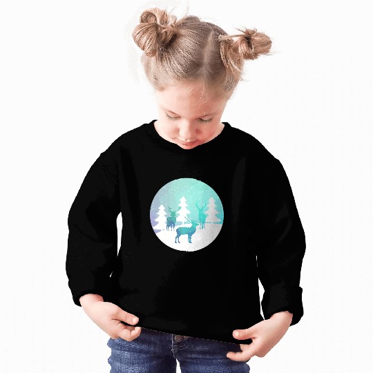 Deer Winter Forrest Sweatshirts