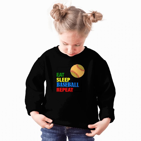 Eat Sleep Baseball Repeat: Play Hard in Style Sweatshirts