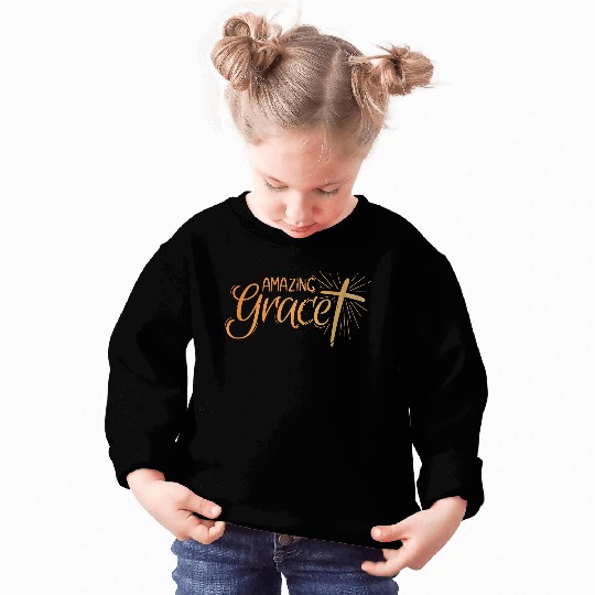 Amazing Grace Lettering Sweatshirts