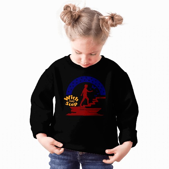 Typography Vector Sweatshirts design With Every Step