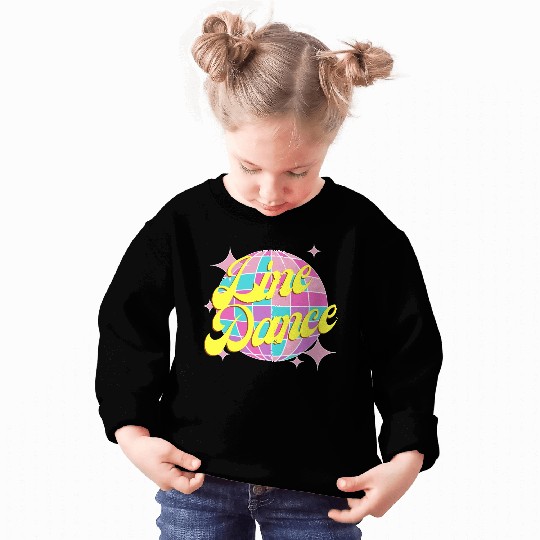 Line dance disco ball in fun neon party colors Sweatshirts