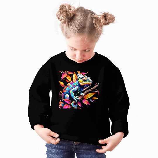 "Kaleidoscopic Chameleon Serenity" Sweatshirts