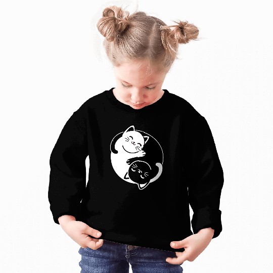 Yin and Yang Cats Sweatshirts