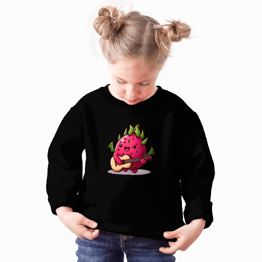 Dragon fruit plays guitar Sweatshirts