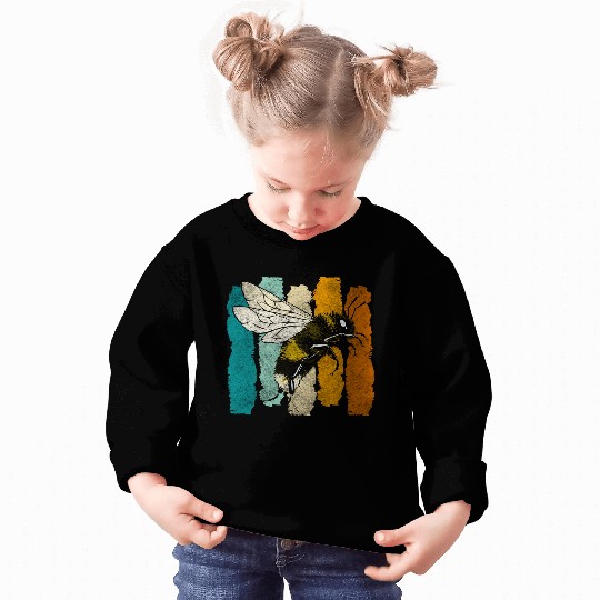 Honey Bee Nature Flowers Bees Sweatshirts
