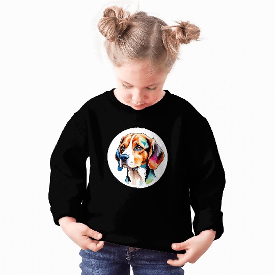 Beagle Watercolor Sweatshirts