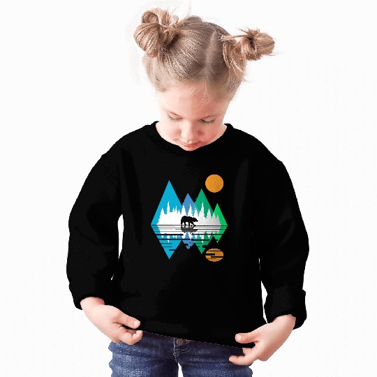 GEOMETRIC MOUNTAIN BEAR Sweatshirts