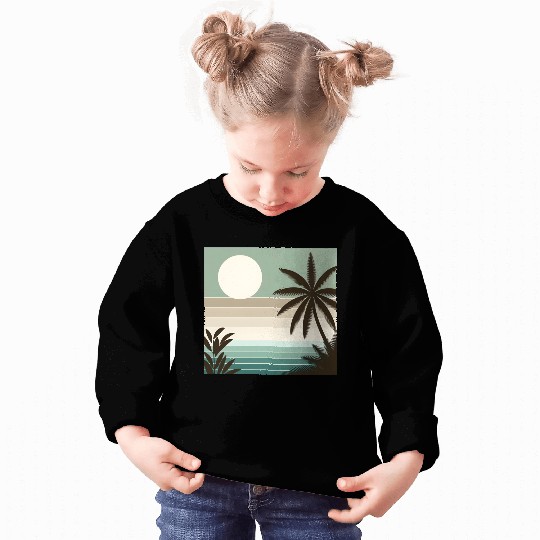 Tropical Sunset Oasis Sweatshirts