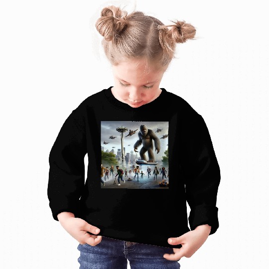 Sasquatch Hoverboard Defender Sweatshirts