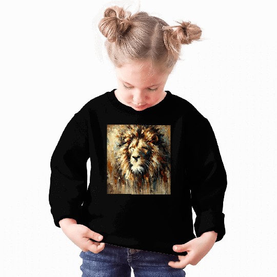 Abstract Lion Face Sweatshirts