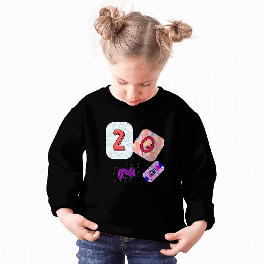 Creative Typography Art with Abstract Backgrounds Sweatshirts