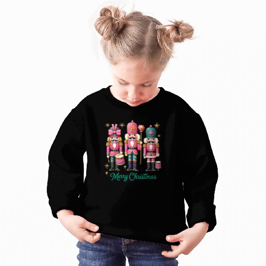 Glitter Nutcracker Friends, Merry Christmas Sweatshirts