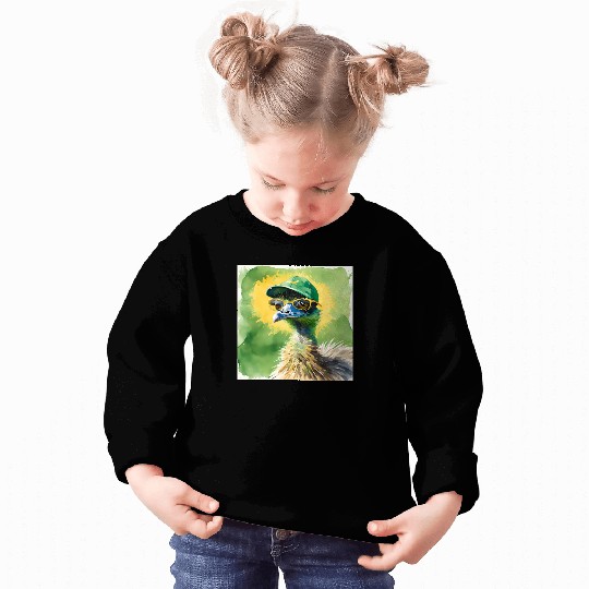 Green and Gold Emu Sweatshirts