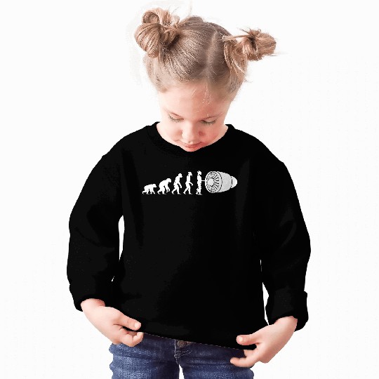 Human Evolution: Aircraft Mechanic Sweatshirts