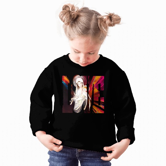 Mary and Jesus design Sweatshirts