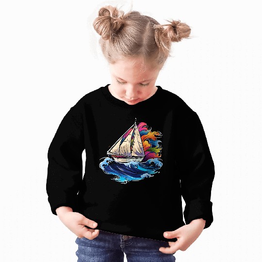Sailing Synthwave Sweatshirts