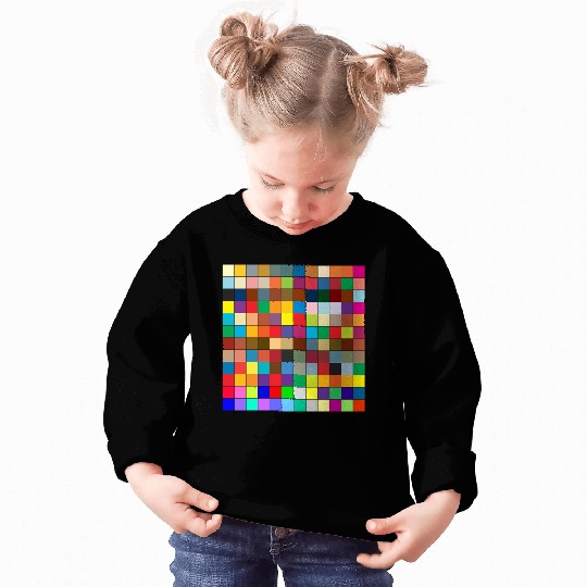 "Vibrant Multi-Color Square Box Design Sweatshirts"