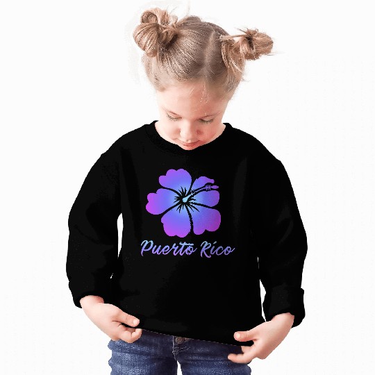 Puerto Rico Hibiscus Sweatshirts