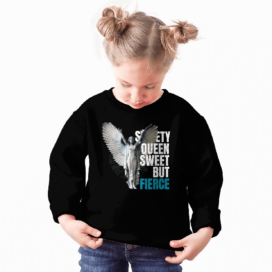 Angel Statue with Empowering Quote Sweatshirts