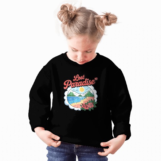 Lost Paradise Tropical Scene Sweatshirts
