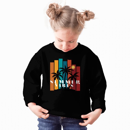 Tropical Sunset Summer Vibes Design Sweatshirts