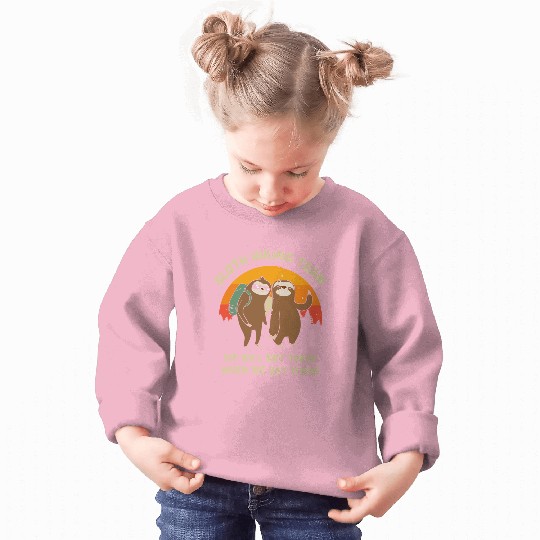 Sloth Hiking Team - Funny Vintage Gift Sweatshirt