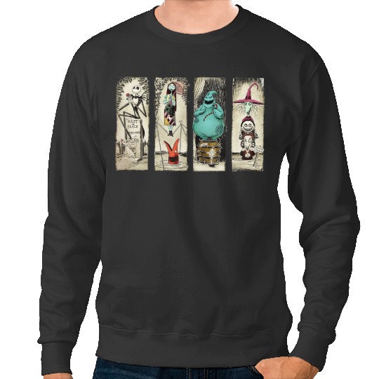 Retro Haunted Mansion The Nightmare Before Christmas Sweatshirts, Disney Halloween  Sweatshirts