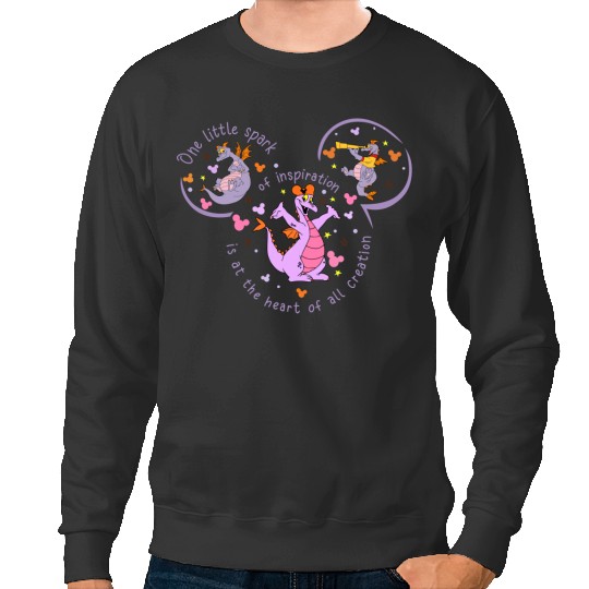 Figment Inspiration Sweatshirts, Disney Figment Sweatshirts, Purple Dragon Sweatshirts, Disney Trip Sweatshirts